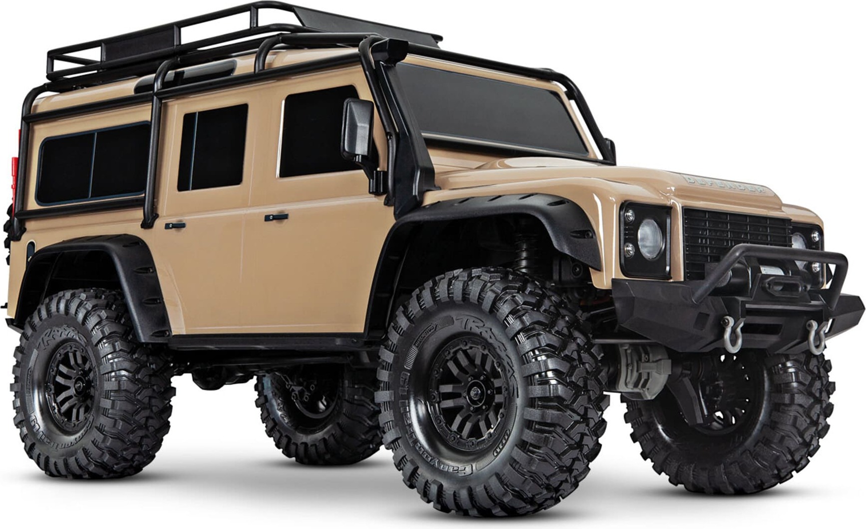 Traxxas TRX-4 LR Defender 1:10 Crawler RTR Sand - mit T-Lock Sperrdifferentialen Clipless TRX82256-4-SAND