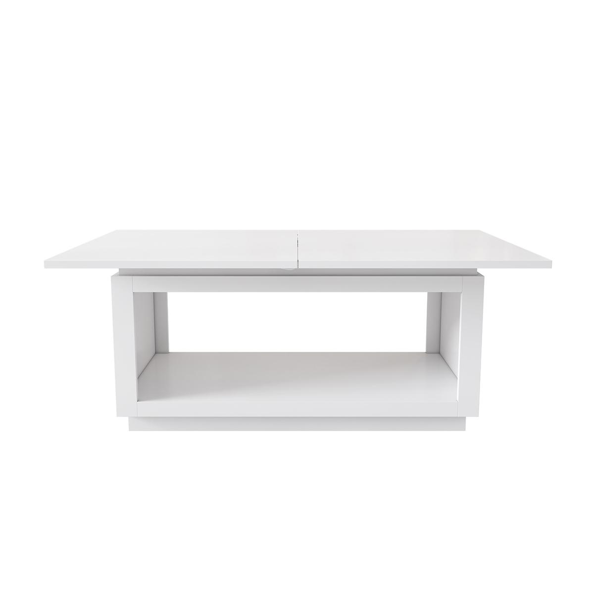 Esstisch Ausziehbarer Esszimmertisch Küchentisch 140/180 x Breite 70 x Höhe 76,5 cm Weiß