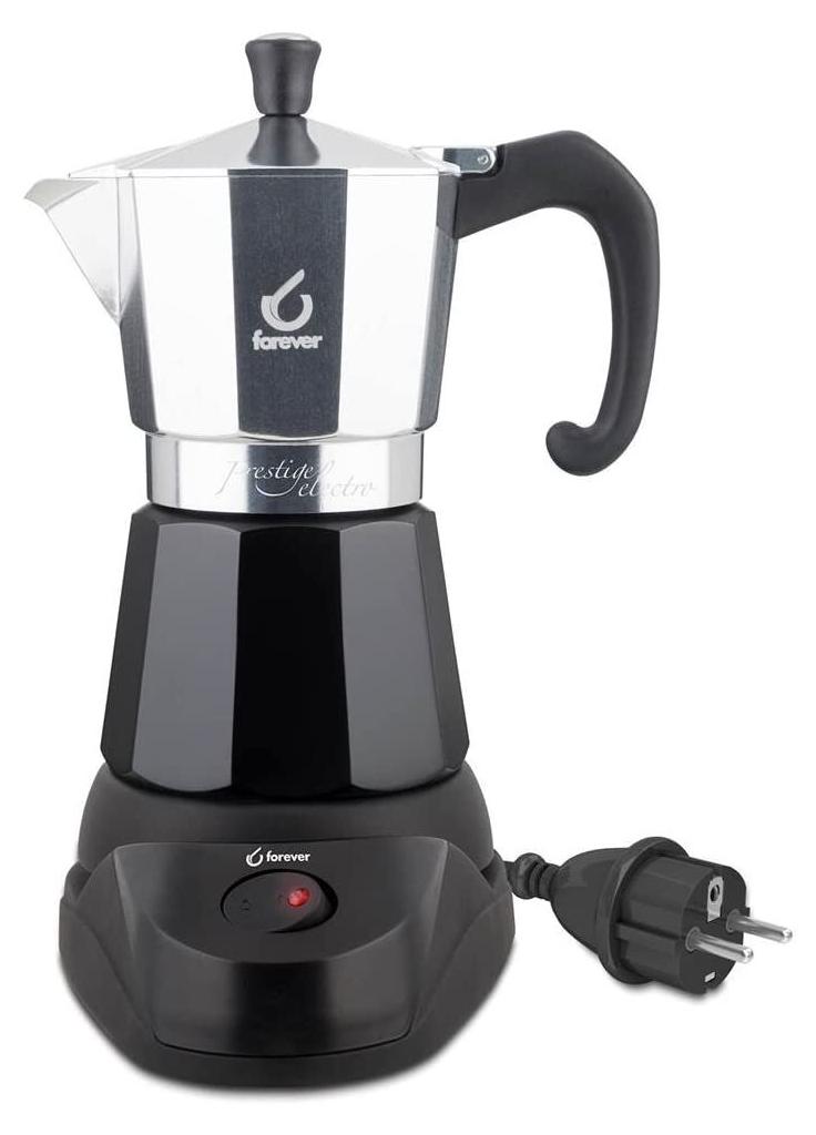 Forever Miss Moka Prestige Elektrischer Espressokocher Aluminium 3690-130