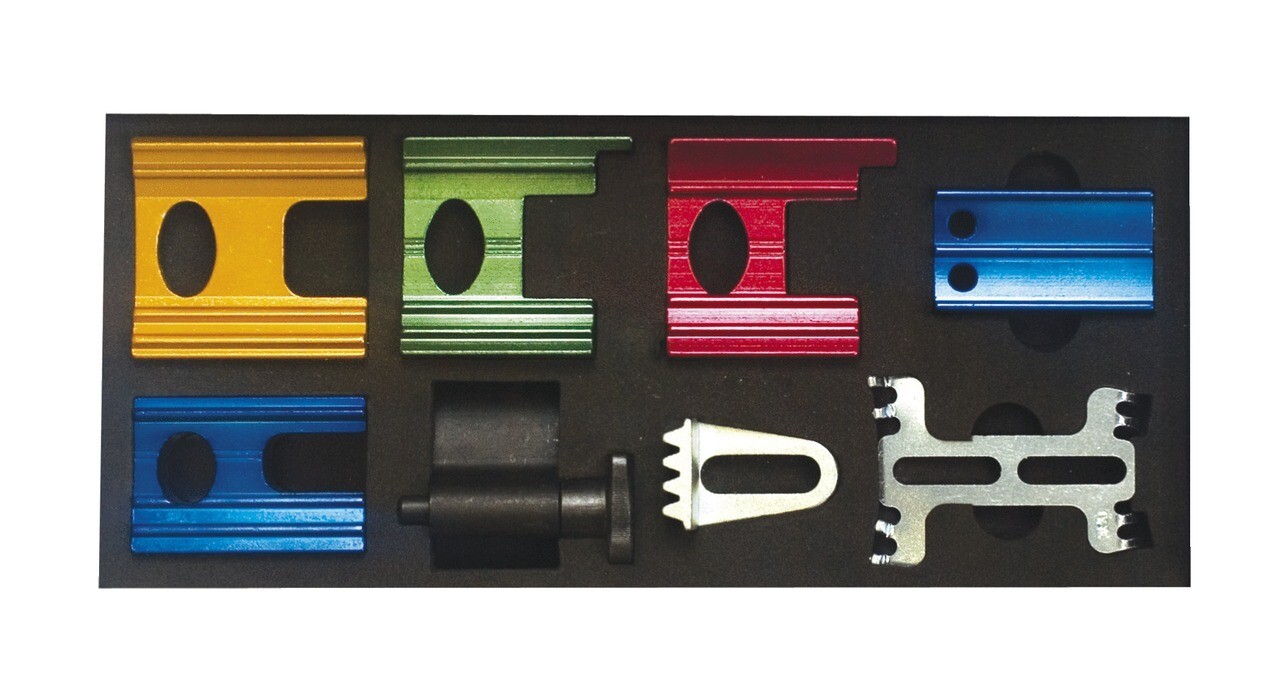 KS TOOLS 400.2650 Universal - Zündzeitpunkt-Einstell-Satz - Benzinmotoren, 9-tlg