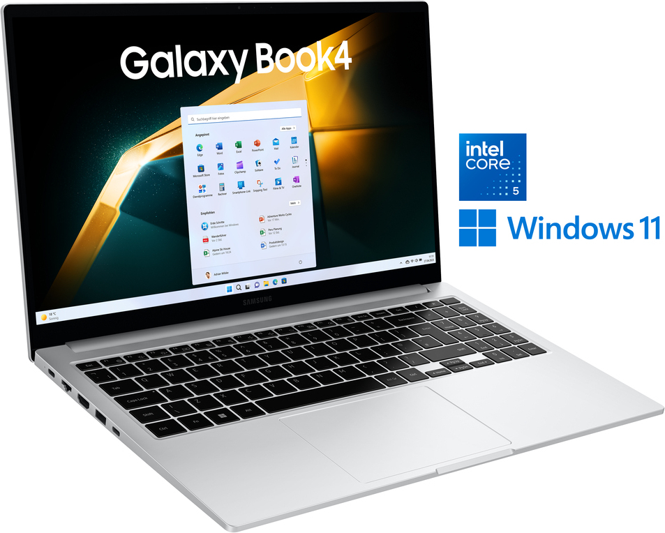 Samsung Galaxy Book4, 15,6" FHD, Core 5 120U, 16GB RAM, 256GB SSD, Windows 11 Pro NP754XGK-KS2DE