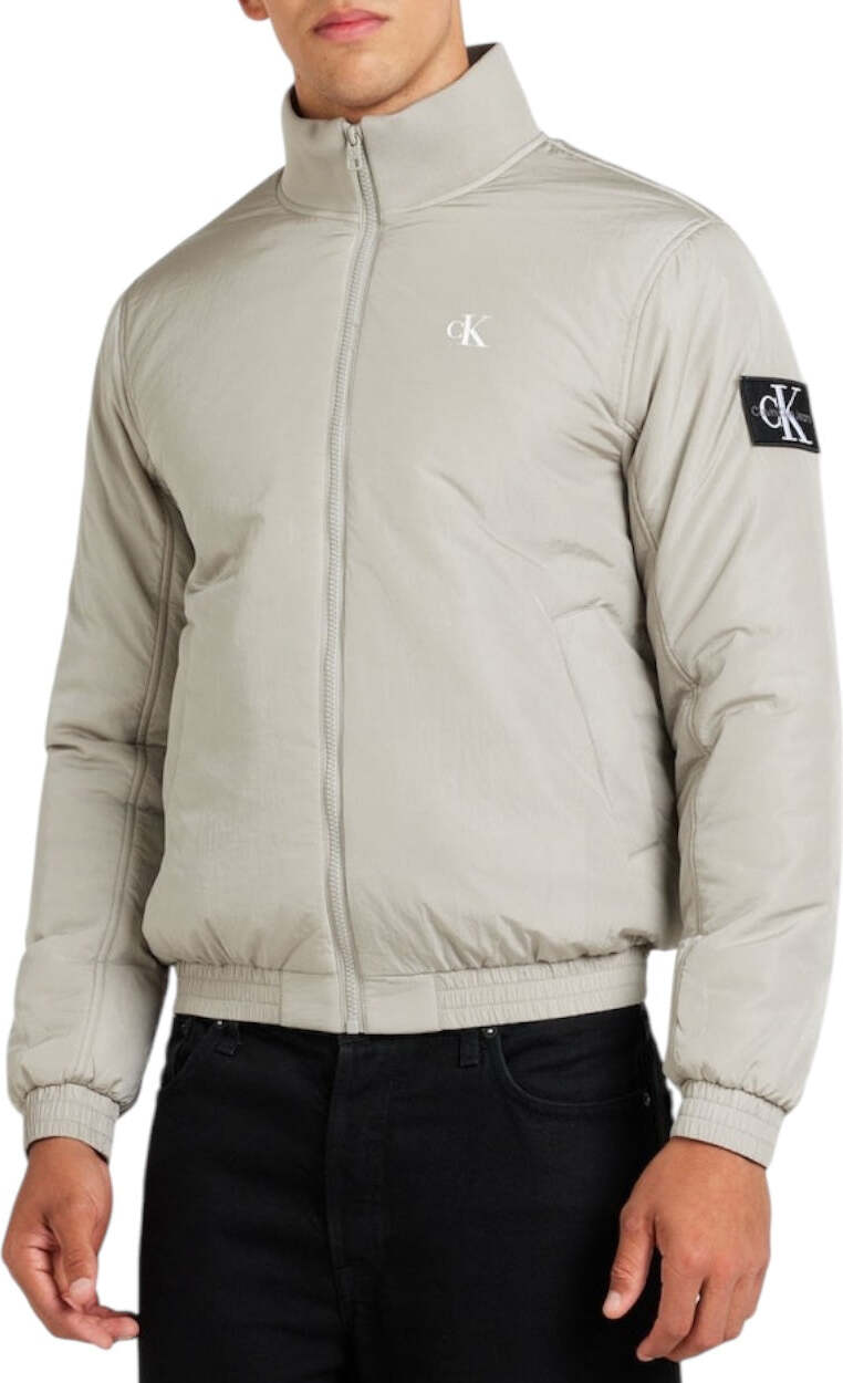 Calvin Klein Jeans Regelmäßig zwischen Jacke in Taupe – Xl