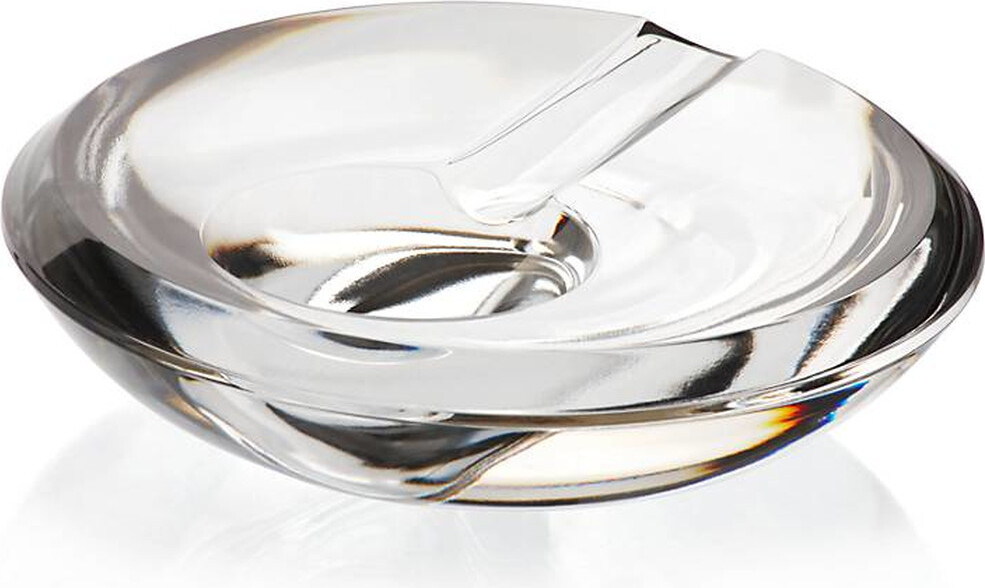 Cristalica GmbH Zigarrenascher Casablanca 15cm, Transparent, aus Bleikristall GC00056