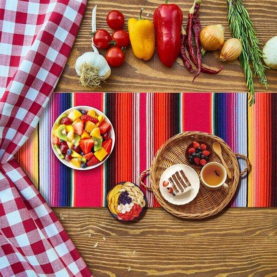 OEM Mexikanische Tischkletterer Baumwolle - mexikanisches gestreiftes Tischtuch - mexikanische Dekorationen - mexikanische Festtisch - Außenfesttisch . 2026