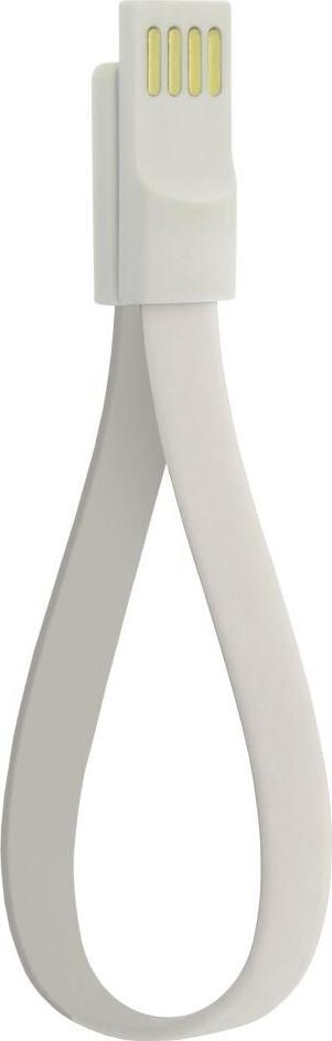 Blautel Daten-Kabel USB auf Micro-USB magnetisch, 20cm Länge, Weiss USMFSB