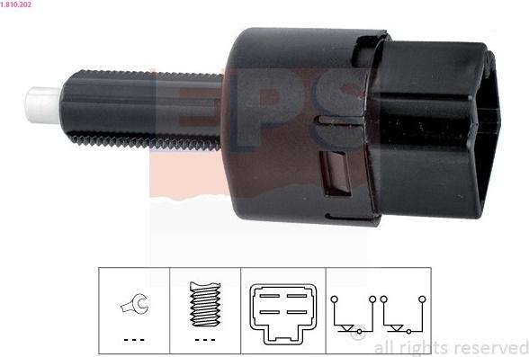 EPS Bremslichtschalter 1.810.202 passend für MERCEDES-BENZ X-Klasse Pickup (470)