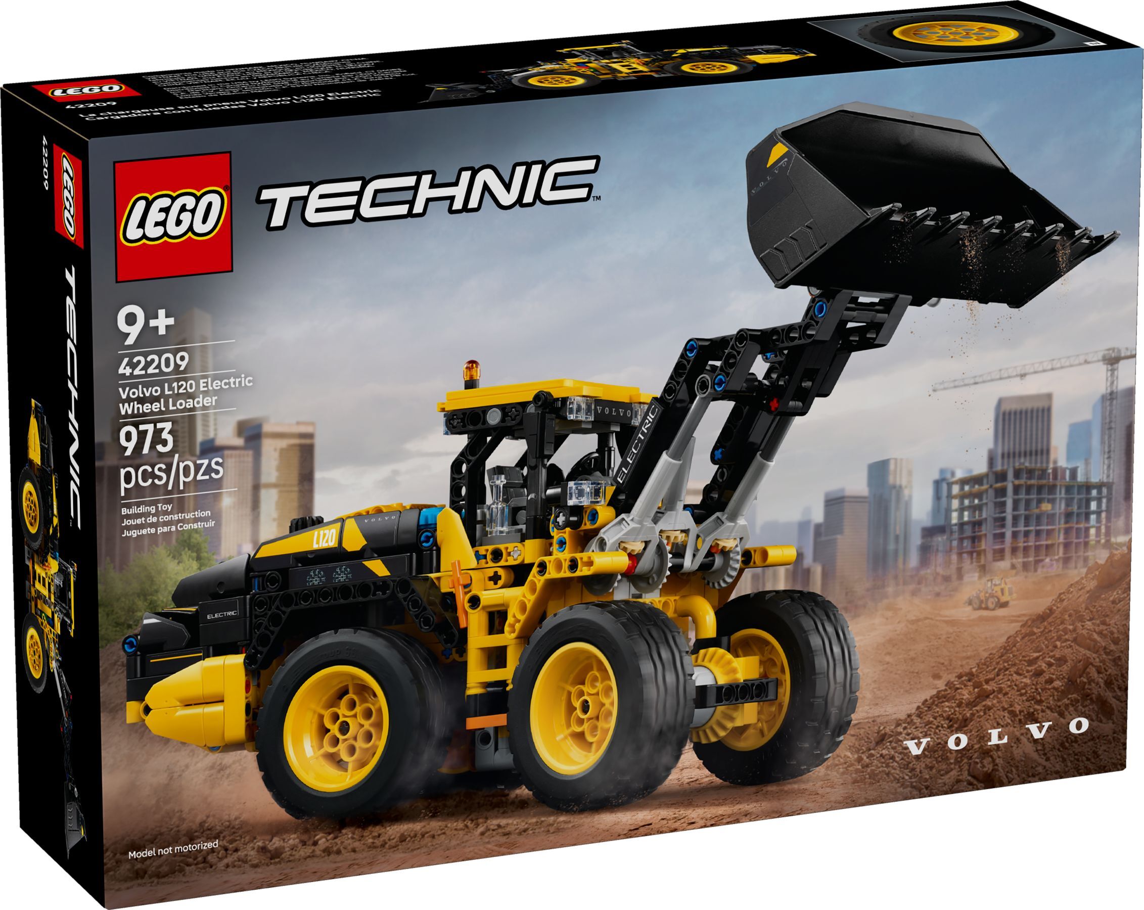 LEGO® Plný výkon s elektrickým pohonom - LEGO Technic Volvo kolesový nakladač - 42209 NOVINKA! Diely 1231x