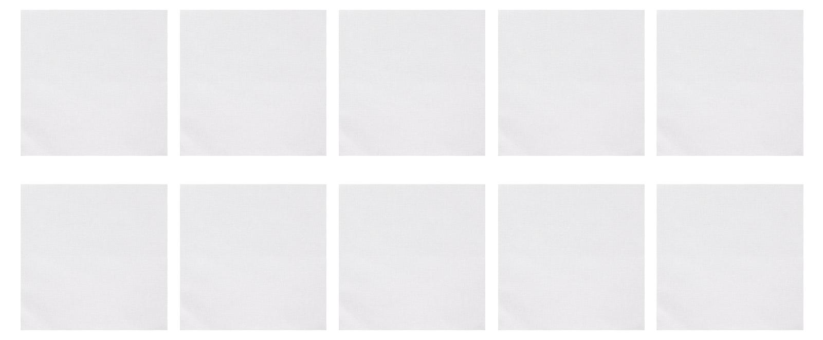 TWO TREES 10 Stück 14-Count-Stickstoff, 12 x 12 Zoll, weiß, weich, für DIY-Kreuzstich, Stickstoff aus Baumwolle für Handarbeiten