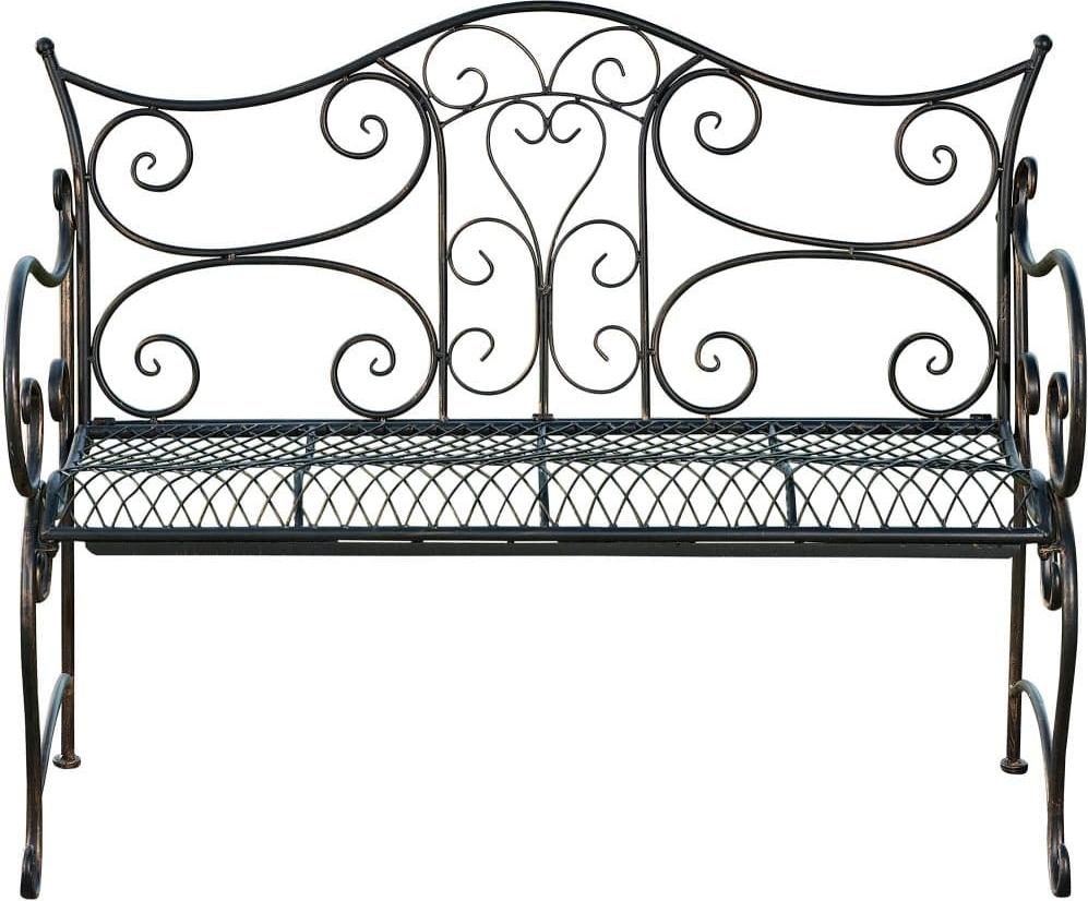 Gartenbank - Elegante Bank - Zeitloser Blickfang im Wintergarten | Bedeutung: Brons