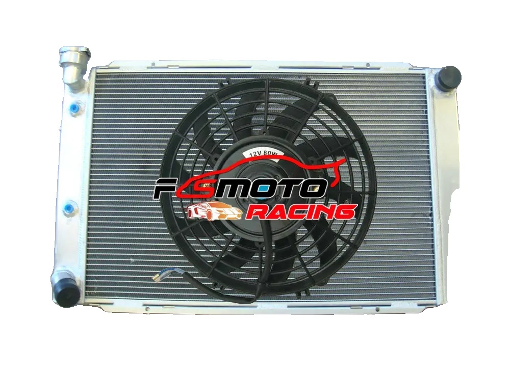 Hliníkový chladič, kompatibilný s Chevy de Ville & Caprice Classic, predná montáž, chladič a 1 ventilátor