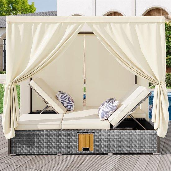 OEM Gartenbank Rotan 2 Personen Schatten reduzierbar 2026