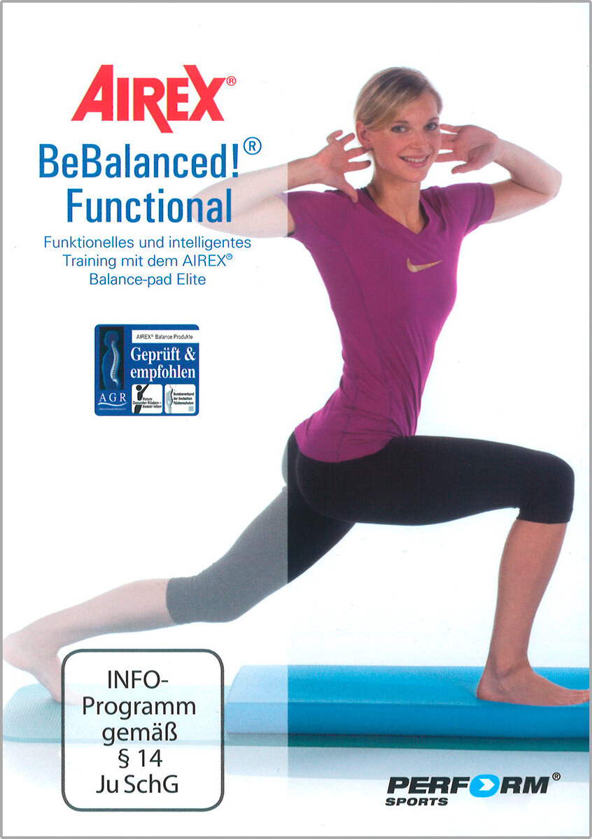 Sport-Tec DVD AIREX BeBalanced! Functional Übungs-DVD Balance Pad Flexibar XCO Training 03973