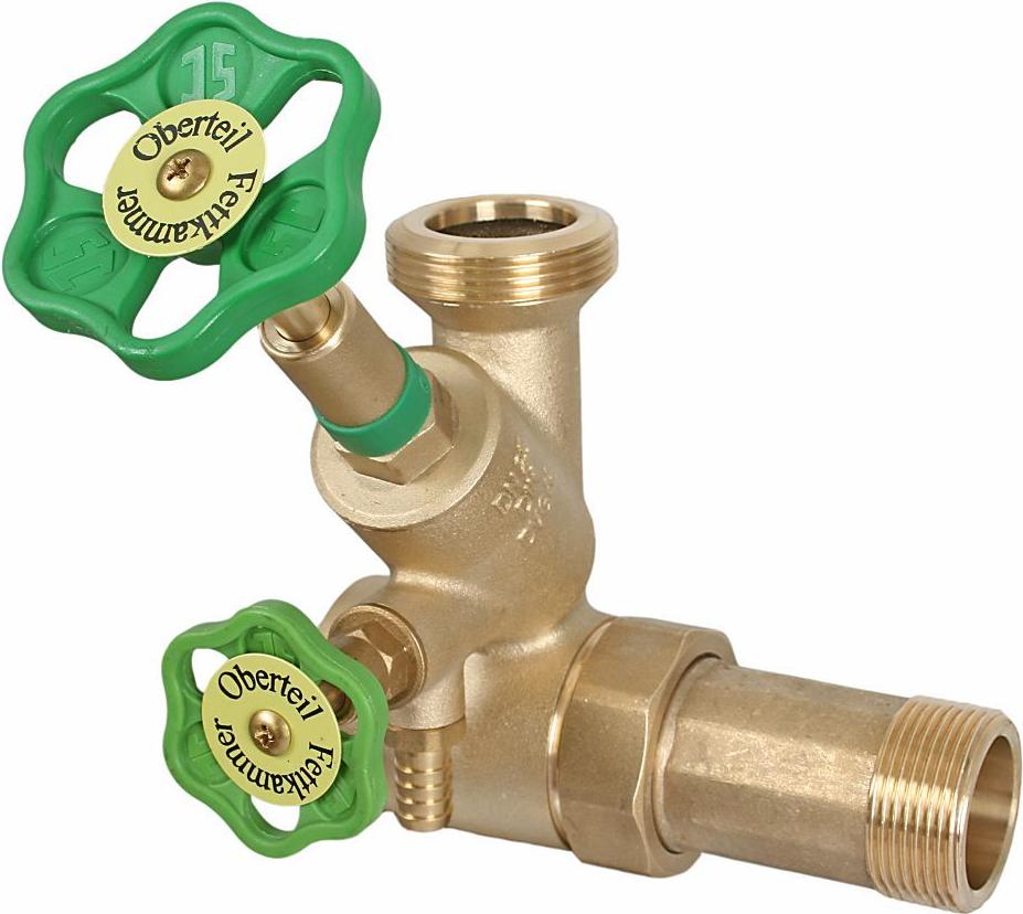 Js Abzweig-T-Ventil,Kfr,Rush.sp. Dn25,Eingang 1 1/4",Ob.a. 1 1/2"