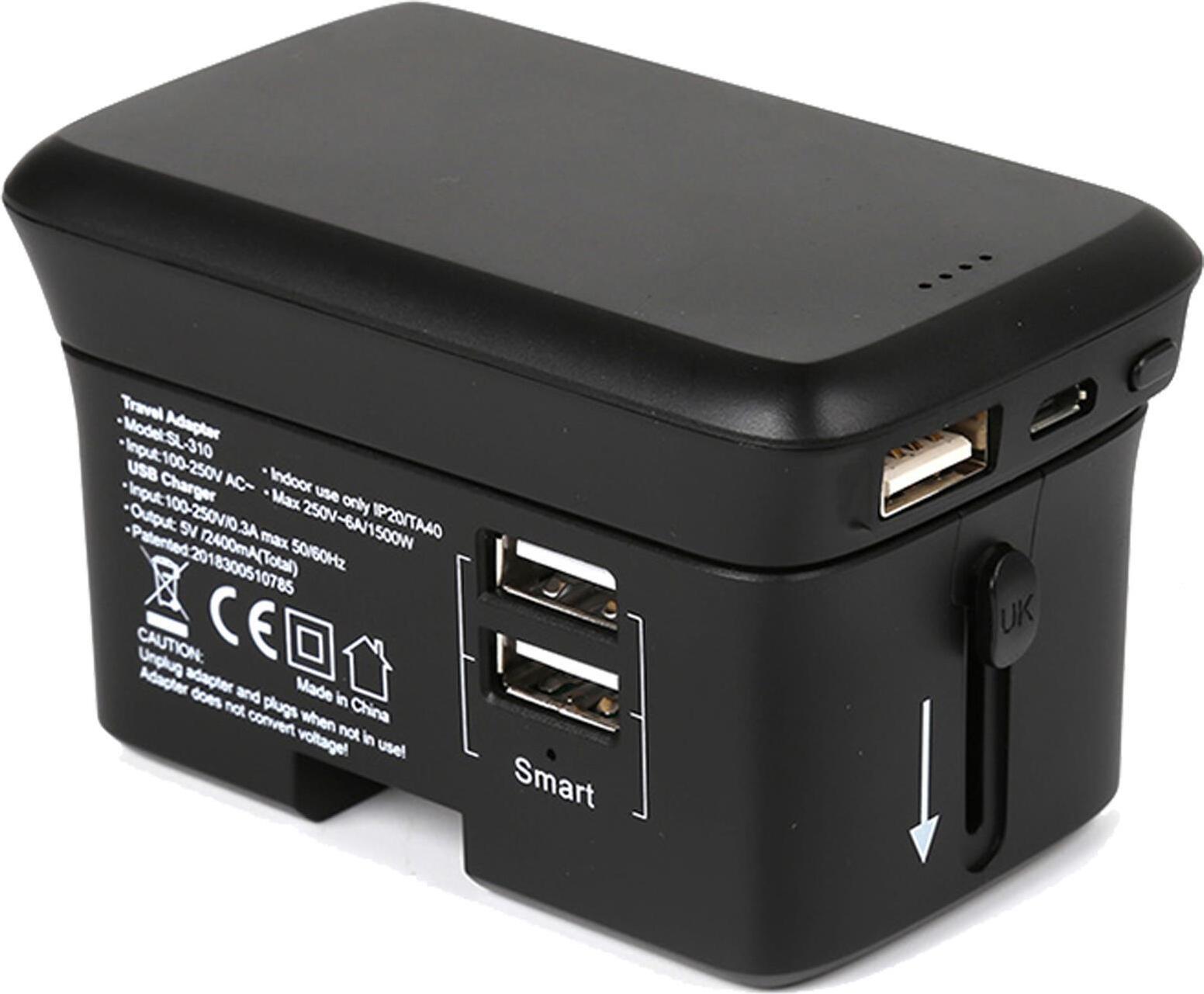 RealPower Ladegerät TravelCharge-4k inkl. Powerbank
