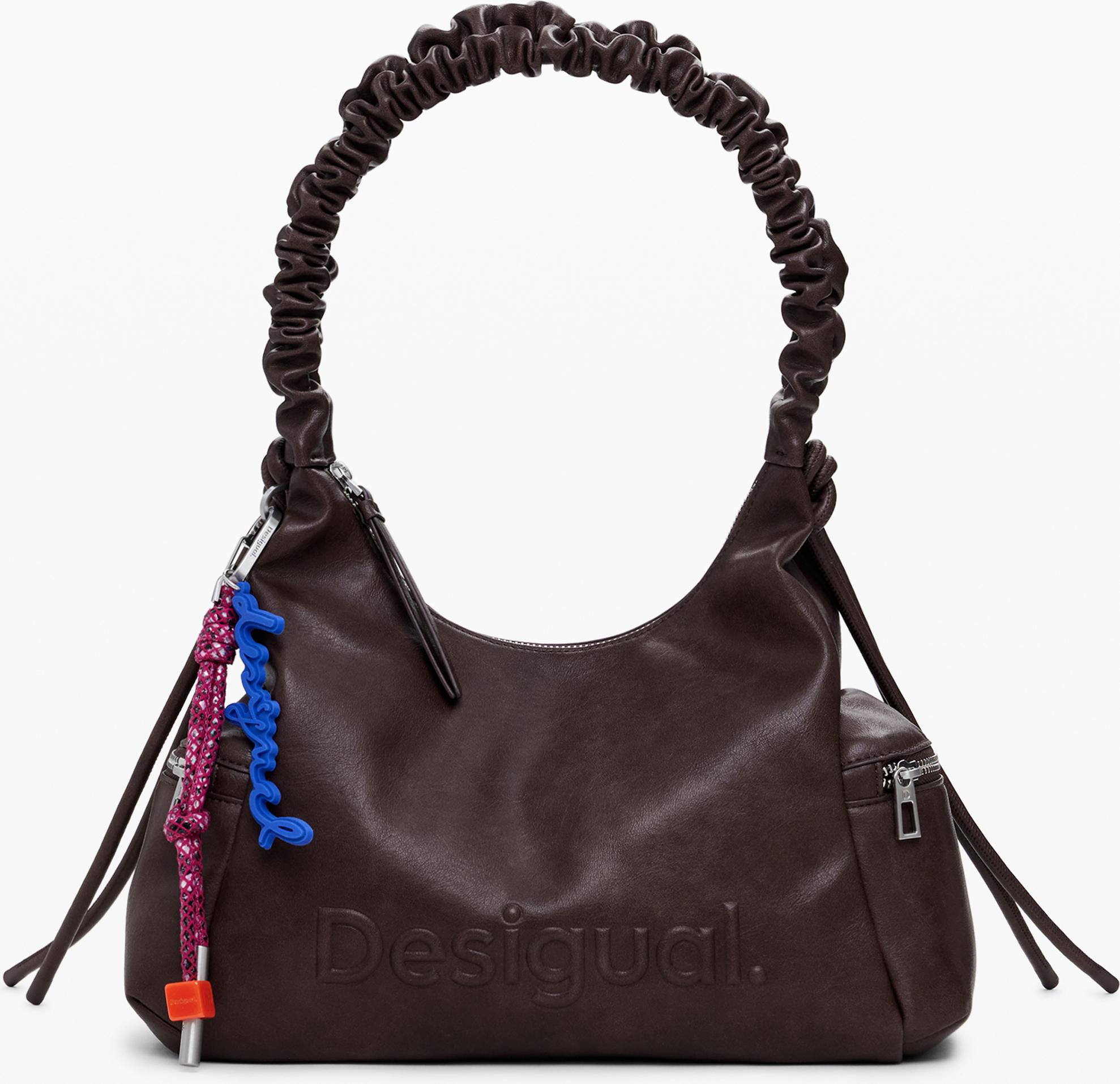 Desigual Elegante Damen Tasche Braun mit Kontrastdetails und Viel Stauraum 25WAXPAY_MA6009