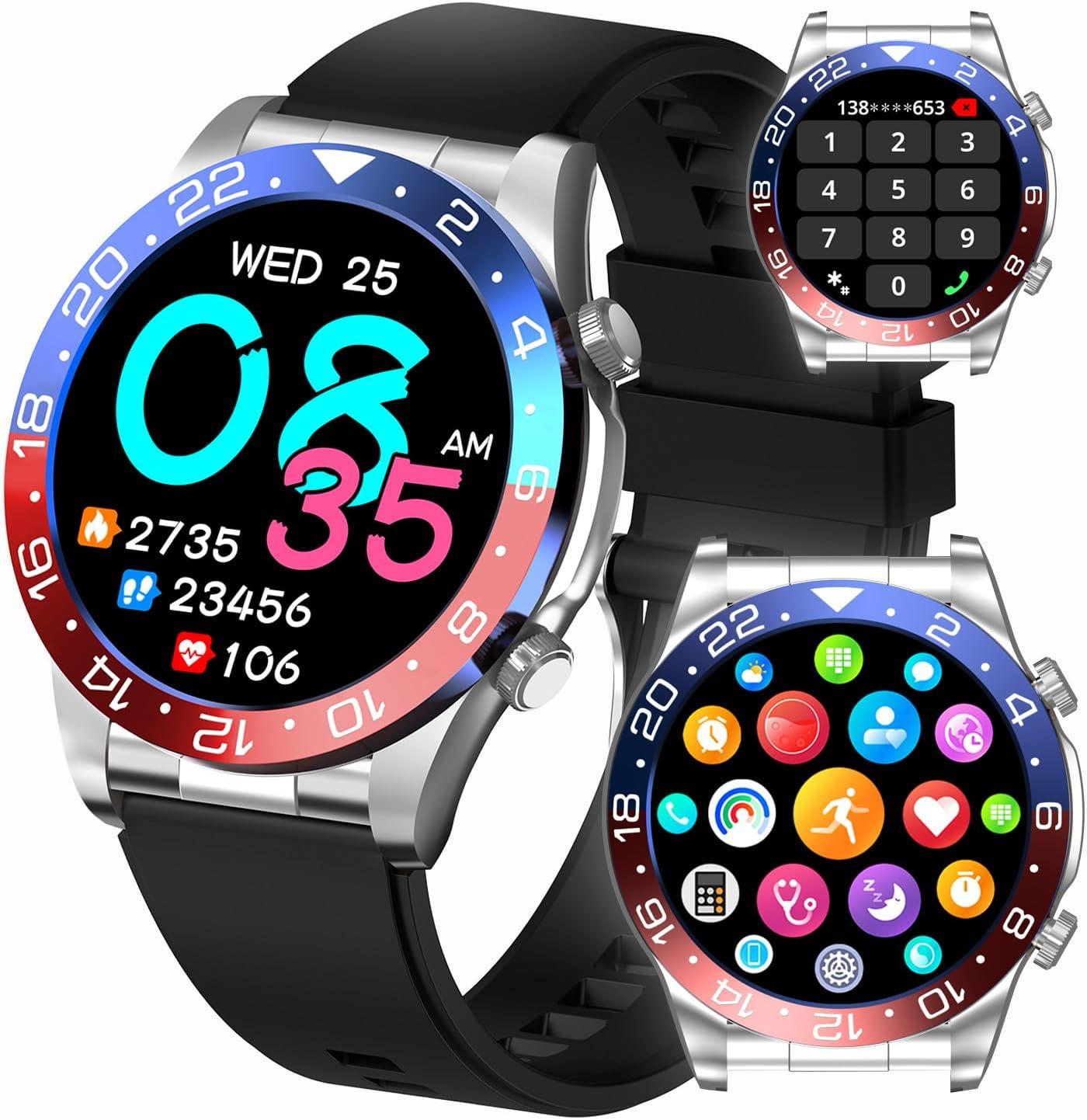 TAYSHILEY Herren-Smartwatch 1,4