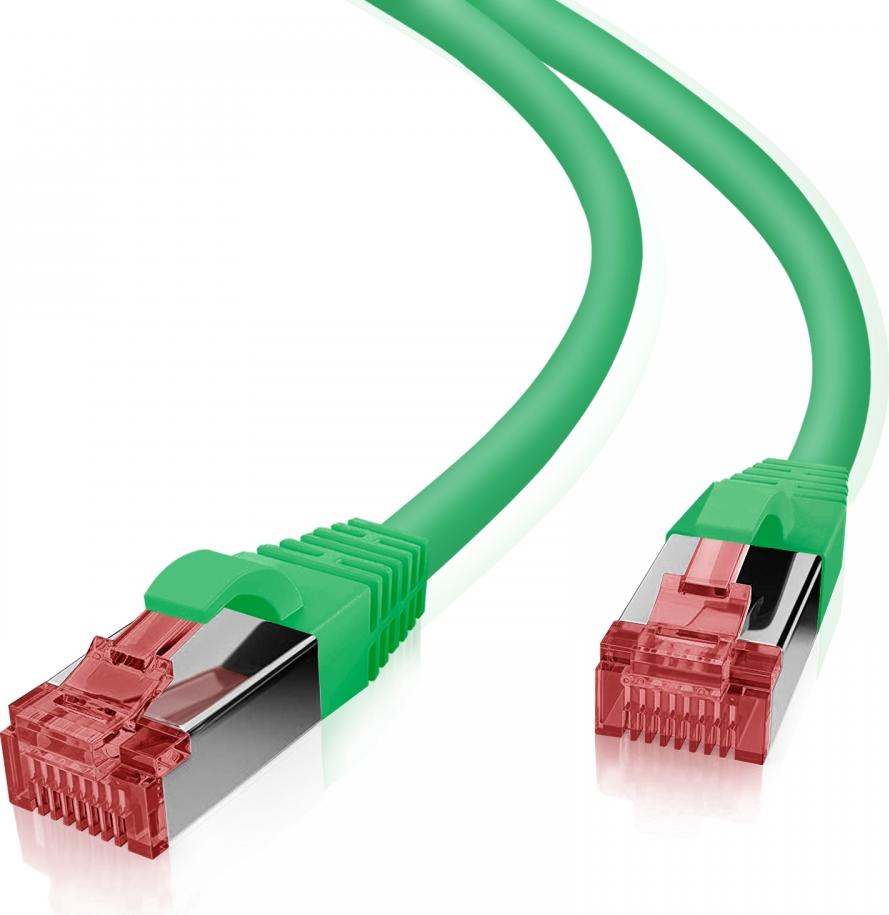 Helos 118020 helos Patchkabel S/FTP Cat 6 grün 1,0m