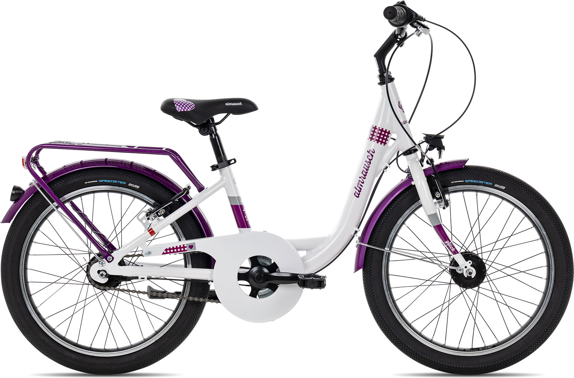 Almrausch GLÜCK 7 20 Nexus Kinderfahrrad ab 6 Jahren 20 Zoll Weiß 29 cm