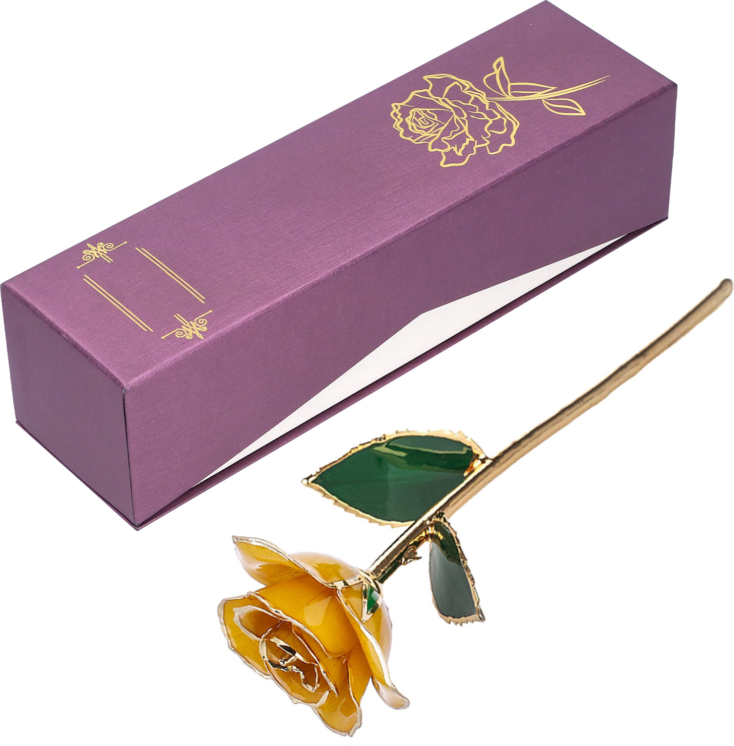 Pozlátená ruža, 24K pozlátená skutočná ruža, ruža so základňou, dekorácia ruží, skutočný darček z ruží, valentínska ruža