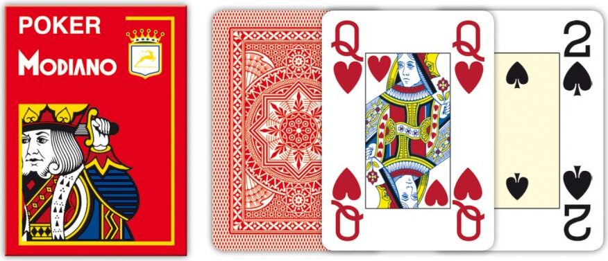 Modiano – Poker-Spielkarten Rot 300482