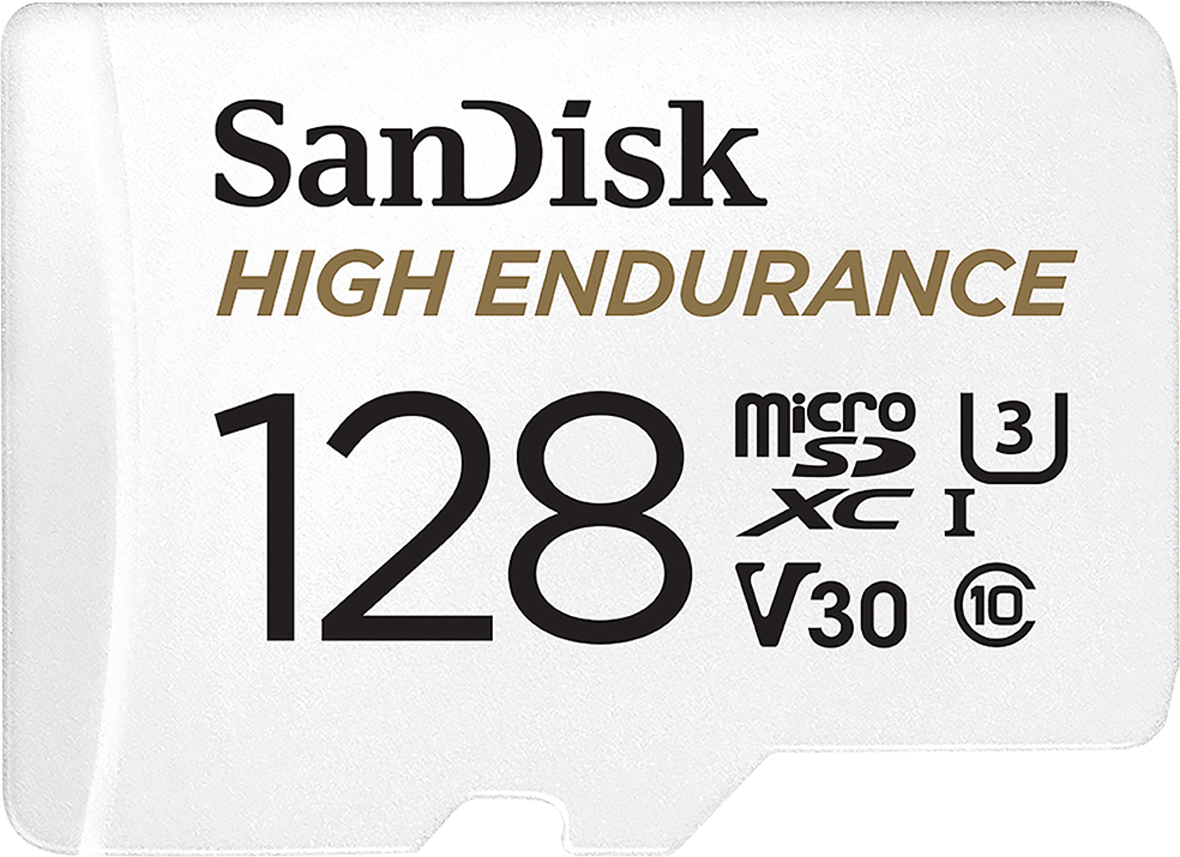 SanDisk High Endurance, 128 GB, MicroSDXC, Klasse 10, UHS-I, 100 MB/s, 40 MB/s SDSQQNR-128G-GN6IA