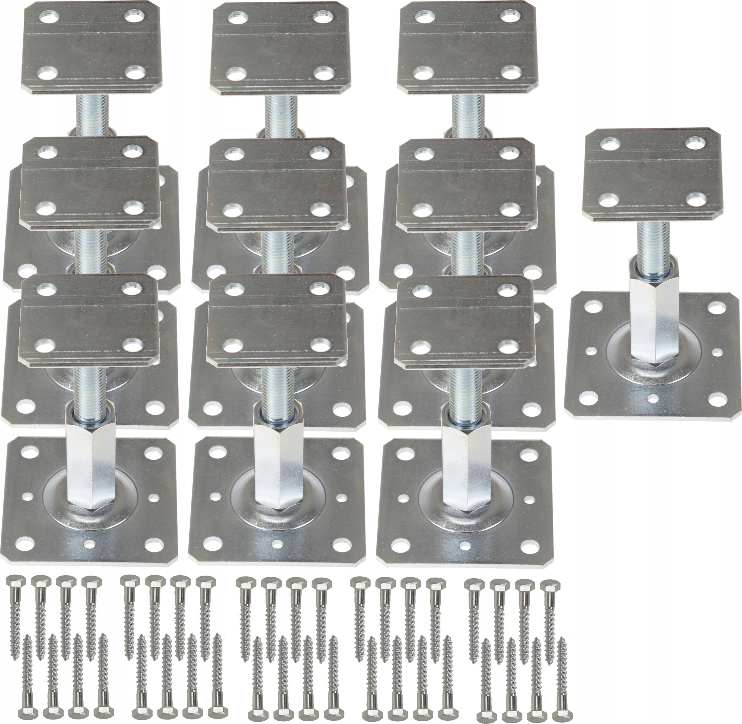 FEINZ | Stützbasis 10x - 110x80 mm - verstellbar 90-160 mm - stabil und langlebig - ideal für Bauprojekte FEINZ-KA1809
