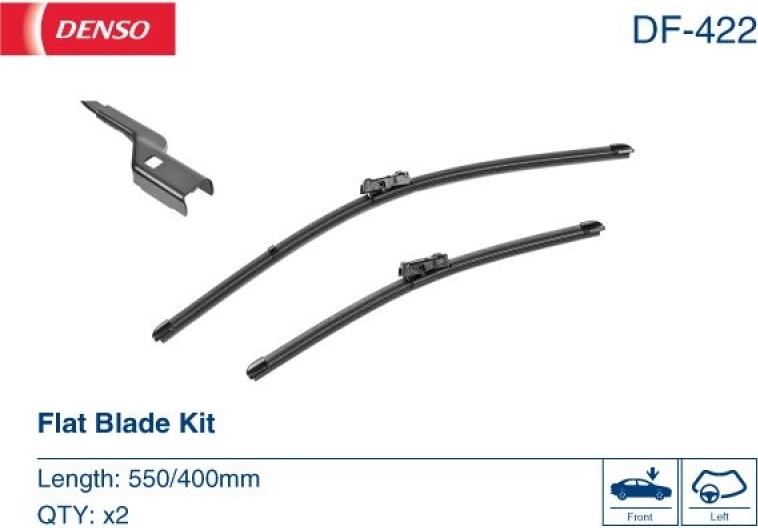 DENSO Wischblatt Beifahrerseitig Fahrerseitig DF-422
