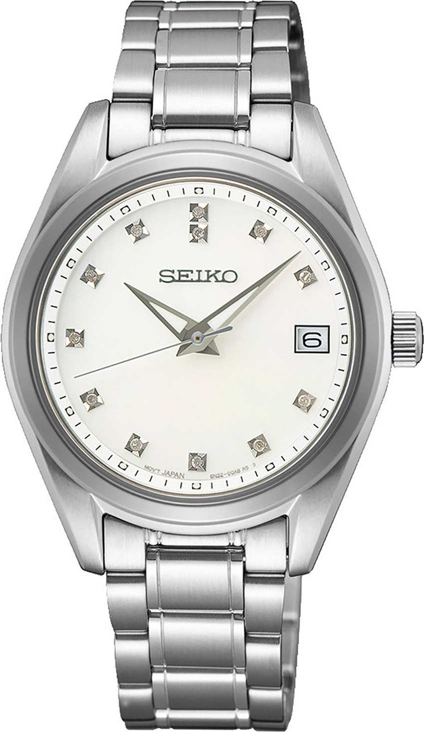 Dámske hodinky Seiko SUR579P1 so zafírovým sklom a perleťou