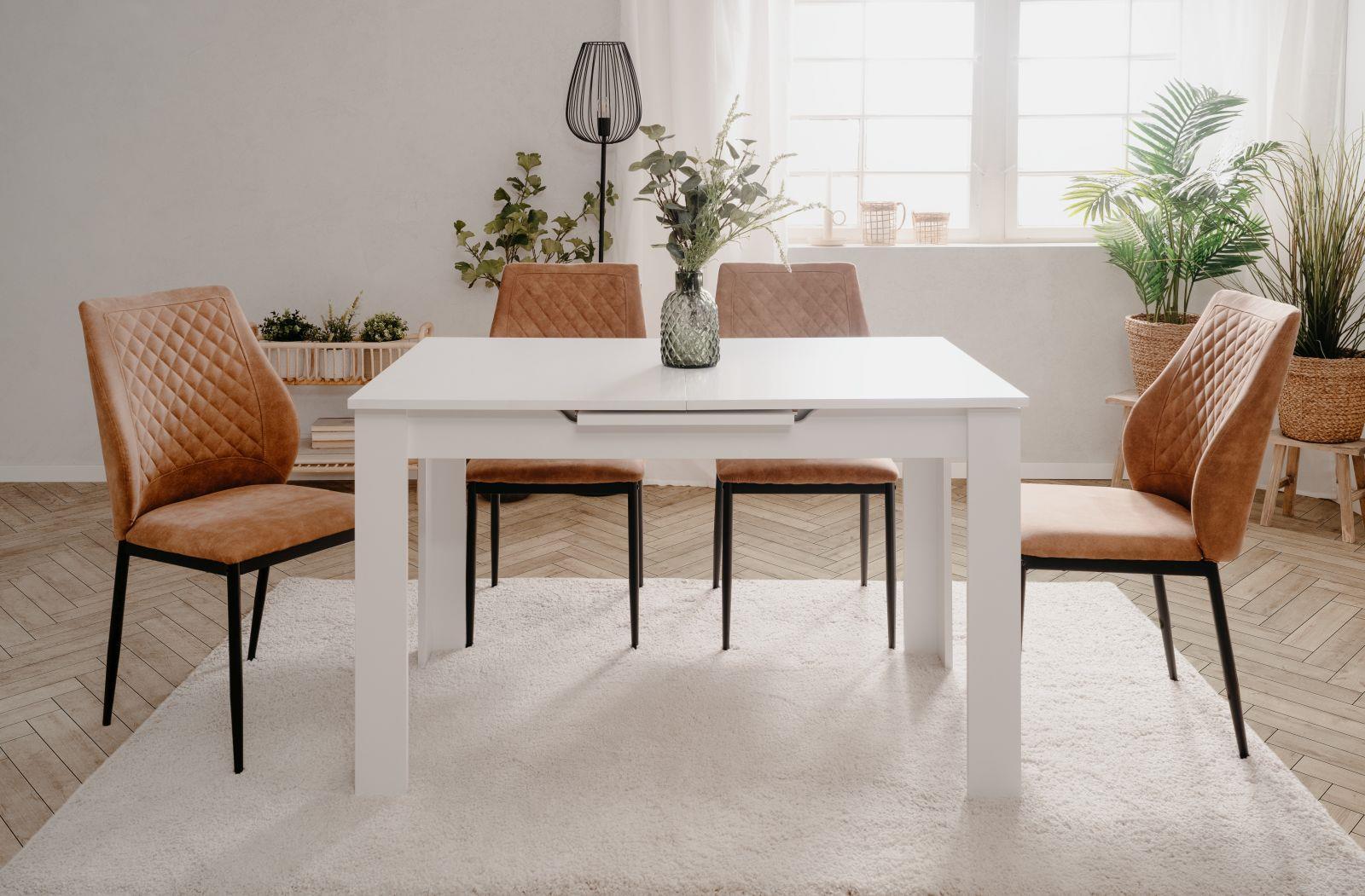 Esstisch Ausziehbar Bromley 80A weiß