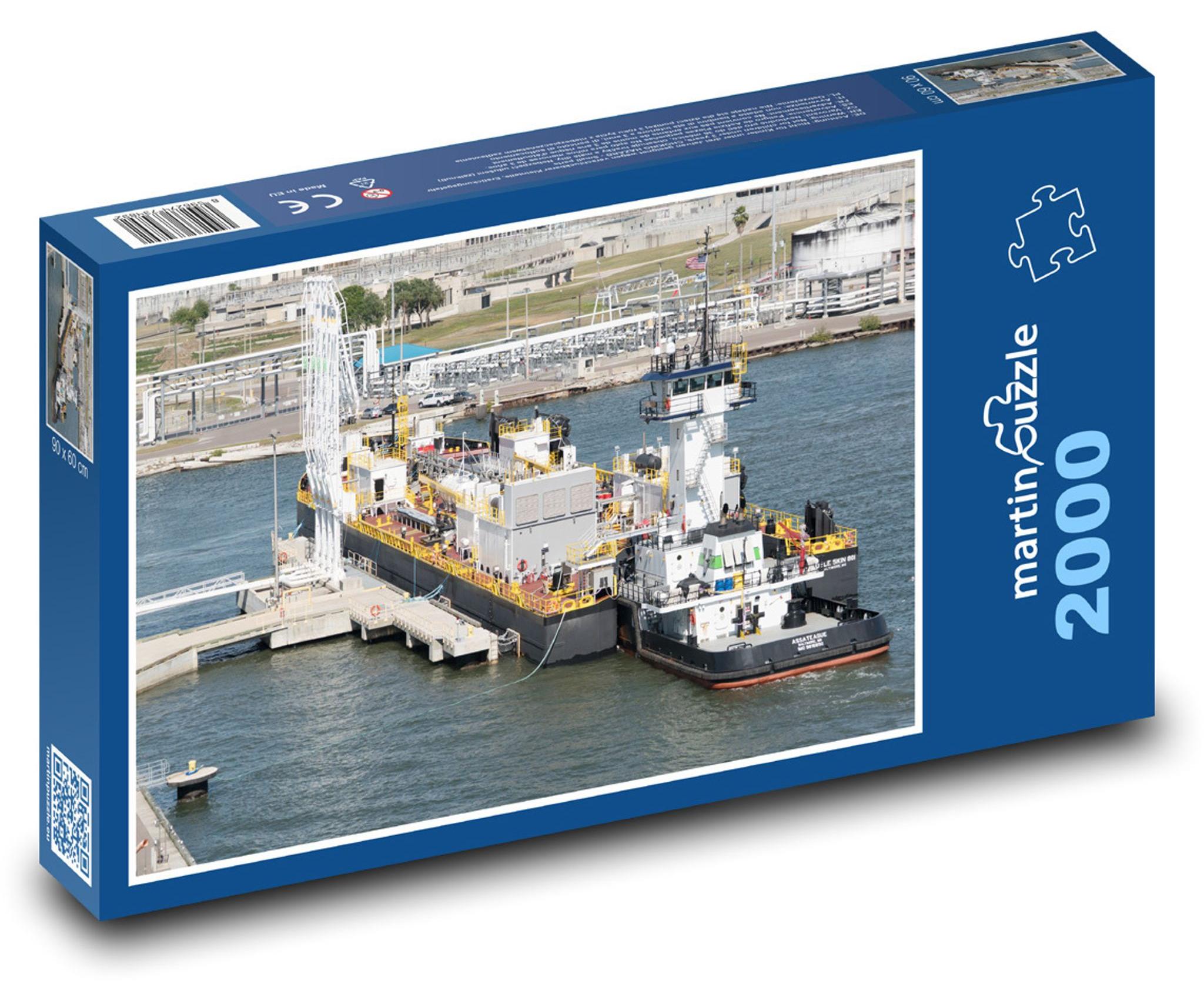 MCprint martinpuzzle - Puzzle 2000 Teile - Frachtschiff im Hafen