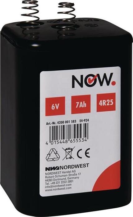 Now Blockbatterie 6 V 7 Ah