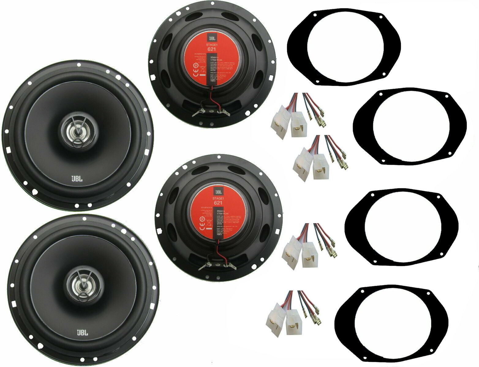 DSX JBL Einbauset für Ford Fusion JU Bj 02-12 Boxen Tür Vorne hinten 700 W jblfordfusionjuvohi