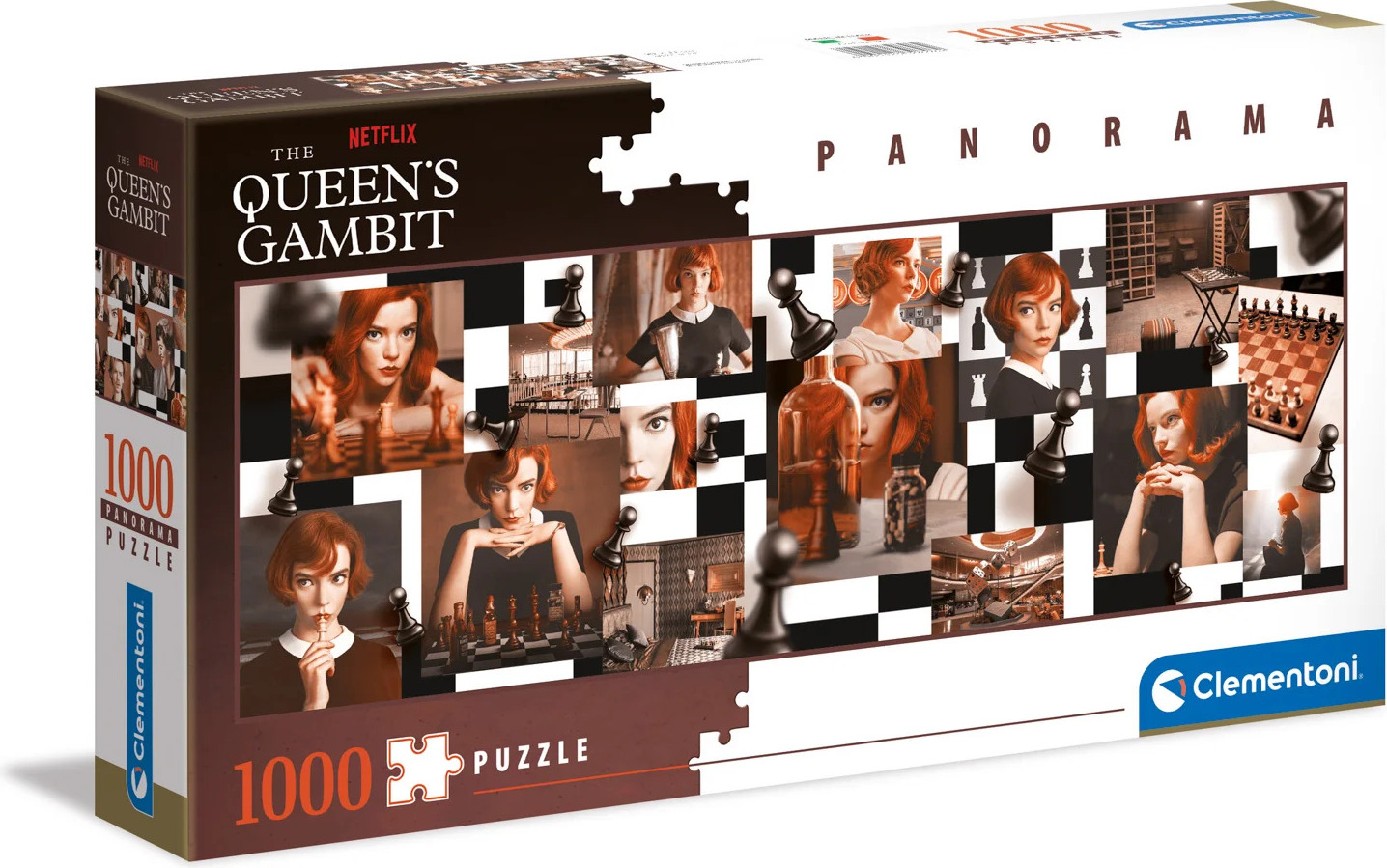 Clementoni 39696 - Panorama Puzzle - The Queen's Gambit (1000 Teile)