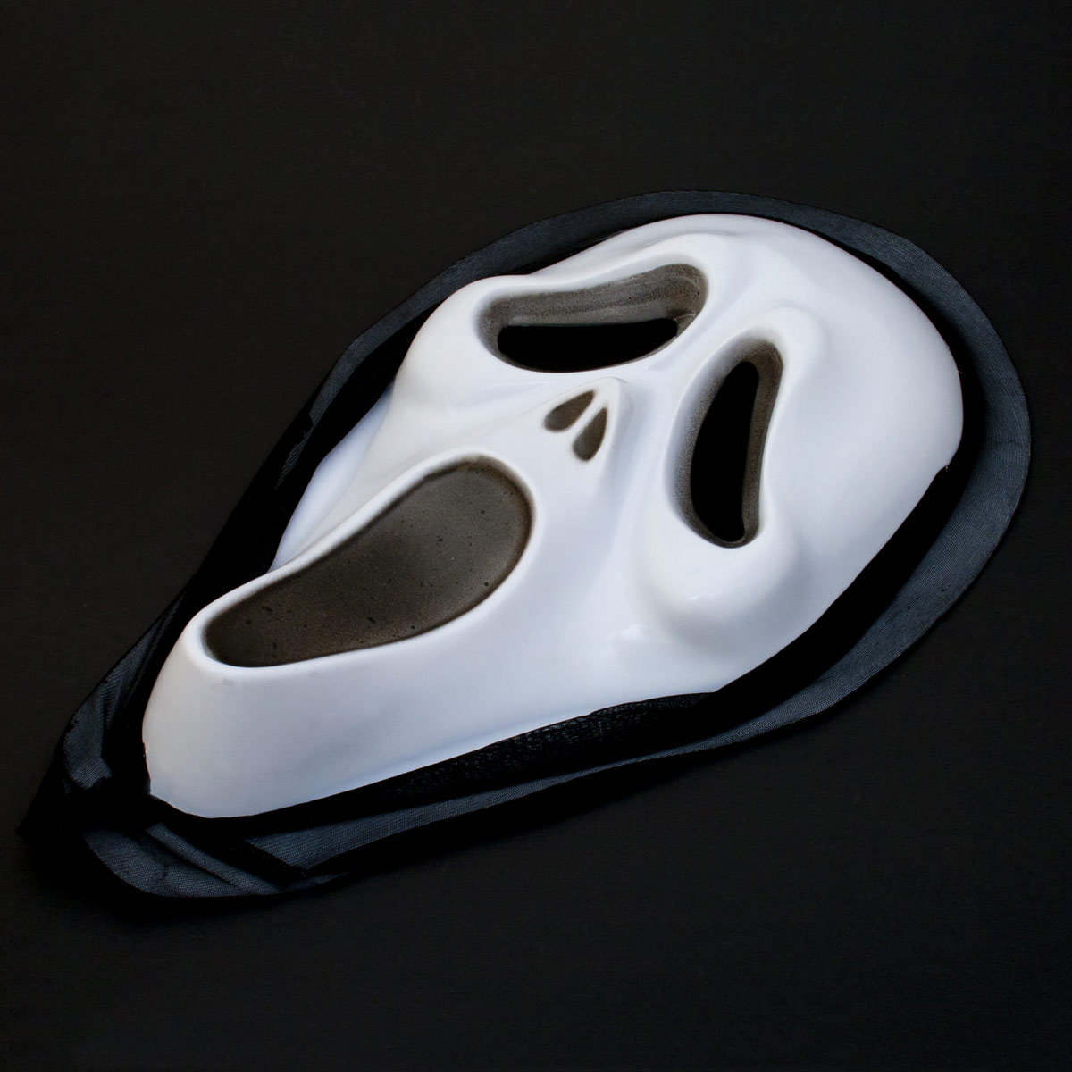 Blutende Scream Maske mit Kunstblut und Pumpe in Herzform Horrormaske Halloween 