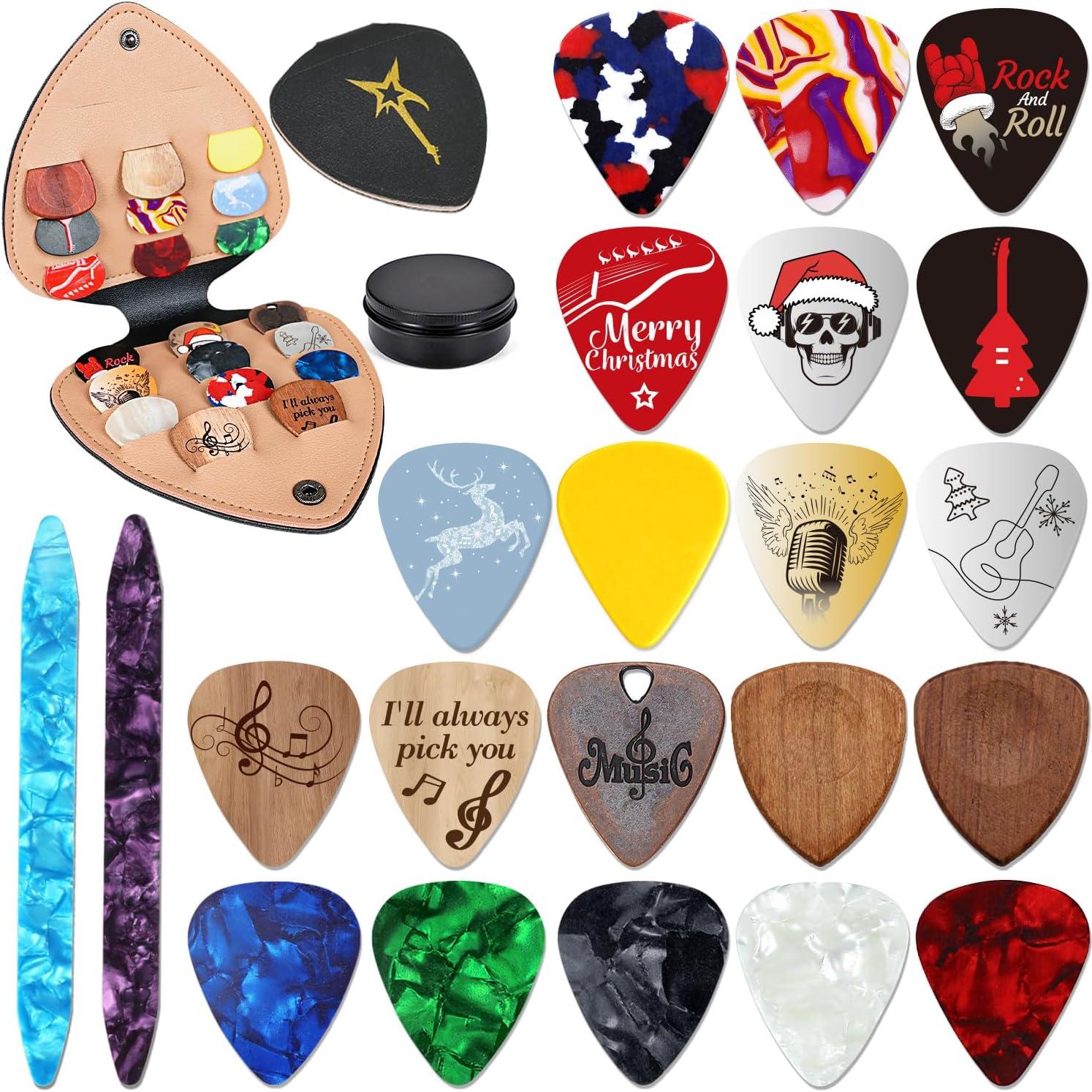 oCreon Adventskalender für Gitarrenplektren 2025 – Weihnachtskalender mit Gitarrenplektren. Ein tolles Weihnachtsgeschenk für Gitarrenliebhaber – Gitarre