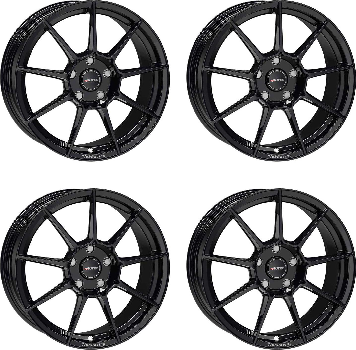 4 Autec ClubRacing Felgen 8,5x18 5x112 SW für VW Golf VI Golf VIII Golf VII Passat Golf V Jetta Scirocco Eos T-Roc Beetle Tayron Tiguan