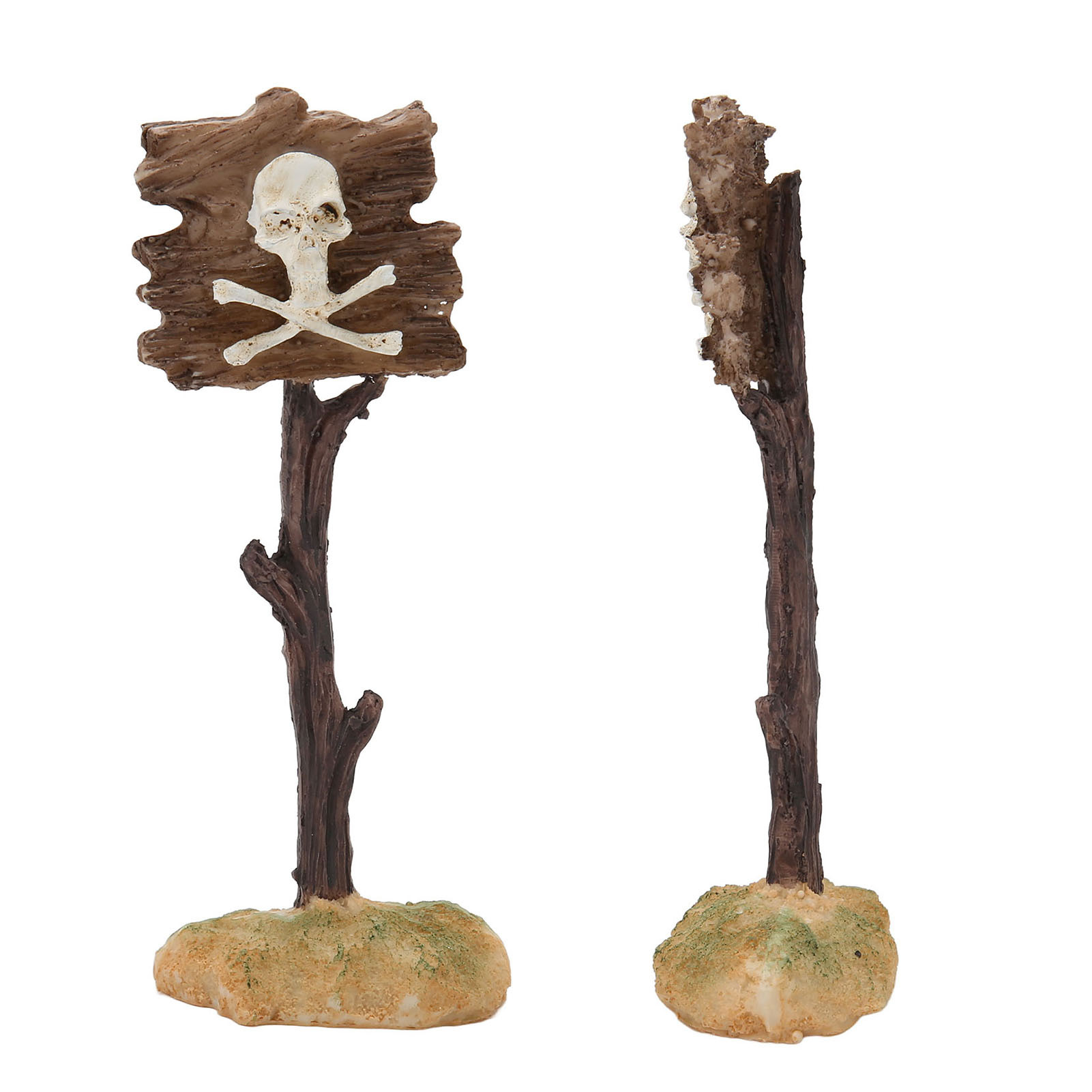 Cocosity Aquarium Warnschild,Aquarium Dekoration Warnschild,Totenkopf Warnschild Aquarium Resin Dekoration,Aquarium Totenkopf Warnschild,Aquarium Warnschild Dekoration,Warnschild Aquarium Dekoration