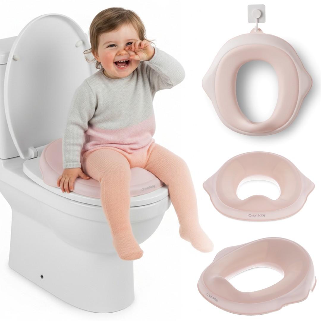 Toilettendeckel, Toilettensitz Kinder, WC-Sitz rosa Sun Baby