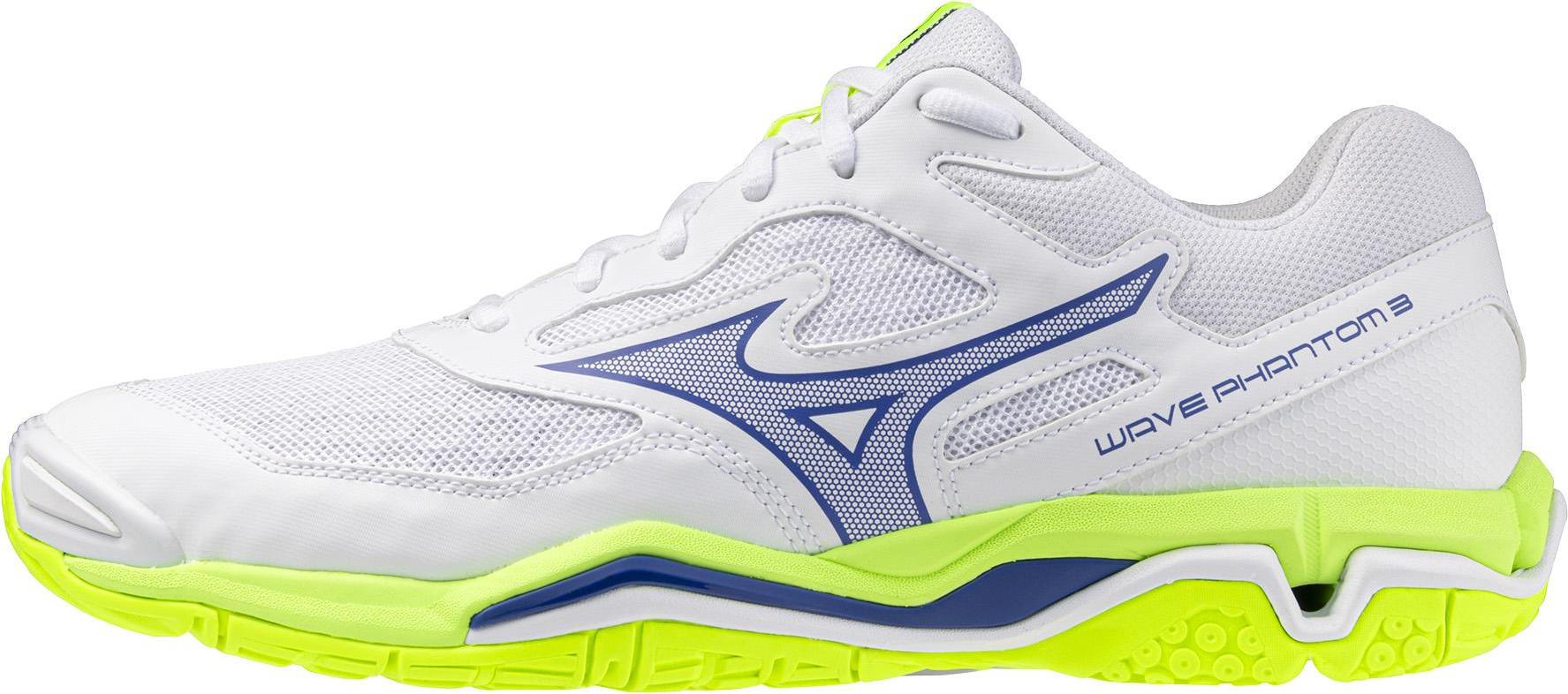 Mizuno Wave Phantom 3 - weiß/blinkend blau/blitzend gelb, Größe:11 X1GA2260-39