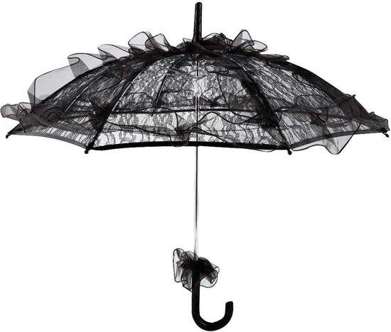 OEM Zwarte bruidskant parasol für Frauen - Accessoires für Hochzeit, Tanz und Fotografie - Dekorativer Hochzeitskostümprop 2026