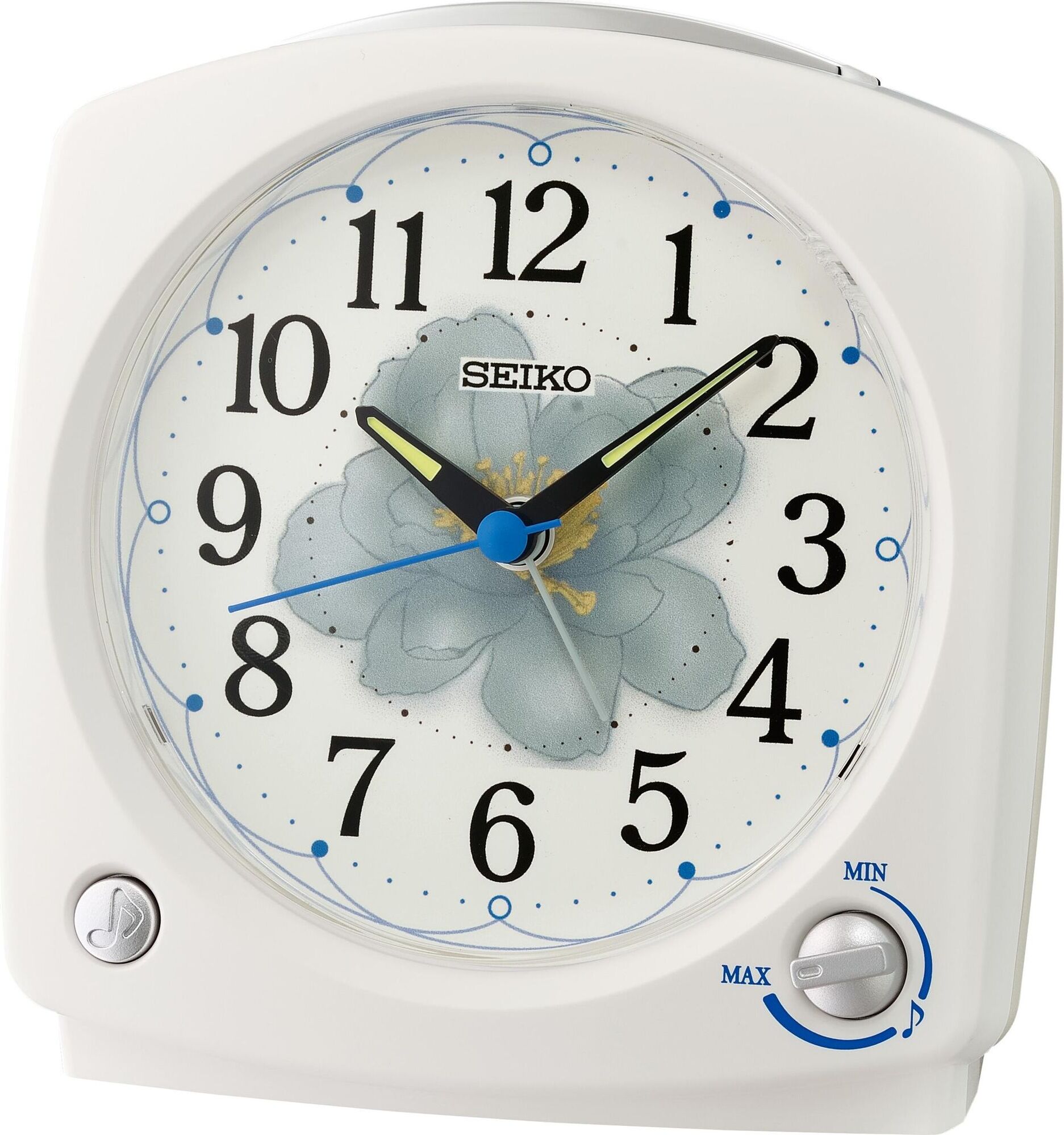 Seiko QHT014G Unisex Réveil de Voyage en Plastique Blanc Seiko QHT014G Unisex Réveil de Voyage en Plastique Blanc