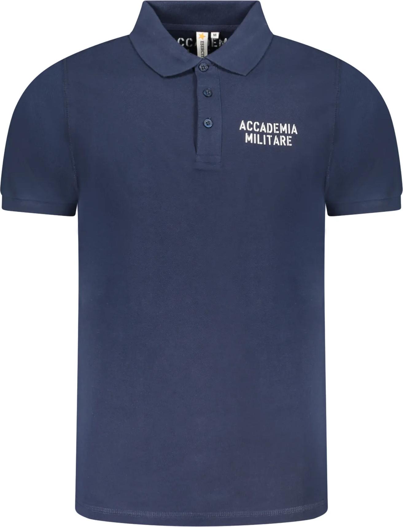 Marina Militare Poloshirt Herren Blau - Kurzarm mit Kontrast und Logodruck S5S629-5584_BL044