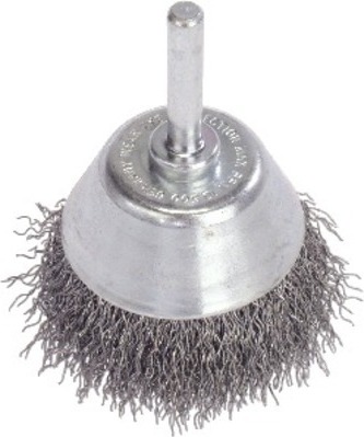 Flächenbürste Lessmann Ø 75 mm Stahldraht, Dicke Stahldraht 0,35mm 430.133.HB