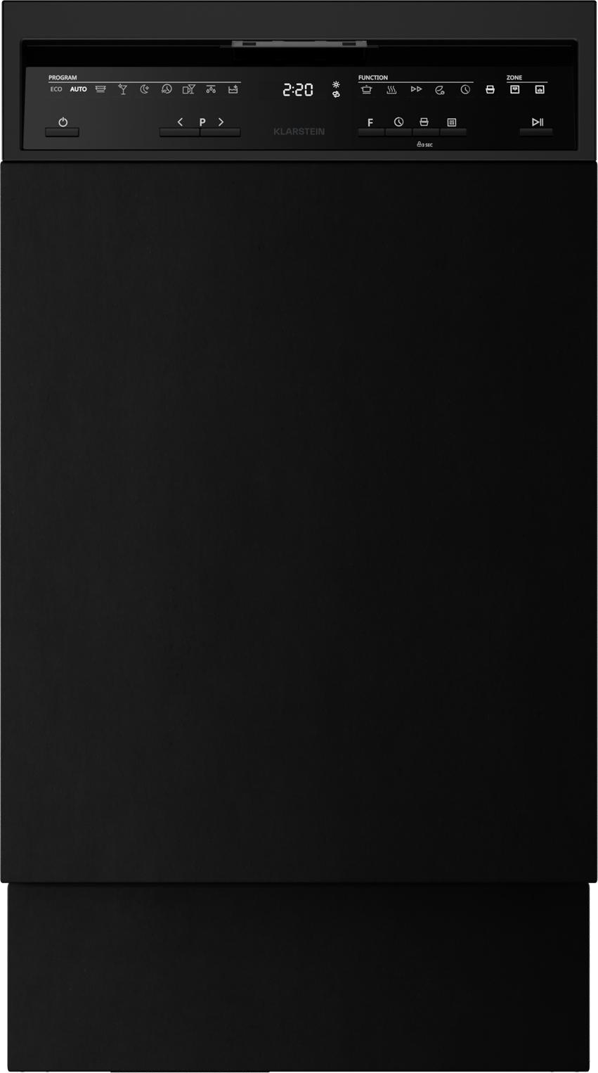 Klarstein Velaire umývačka riadu 45 cm voľne stojaca - 10 prestieraní, 9 programov, 42 dB, , AquaStop, detská poistka, umývačka riadu