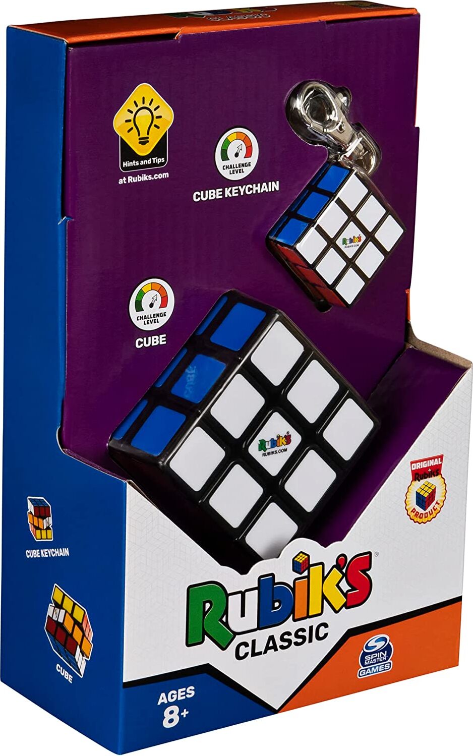 SPIN MASTER Rubika 3x3 Wrfel und Schlsselring. Rubiks klassischer 6064011 Spin Master -Set 455968348