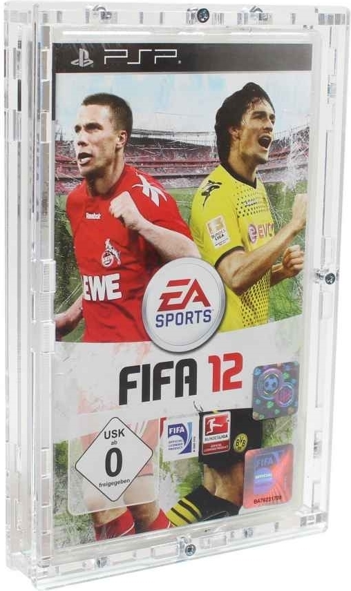HB Präsentationssysteme oHG Verschraubtes Acrylcase aus Acrylglas für ein Playstation Portable / PSP Spiel in/ Schutzbox / Protector / Schutzhülle / UV-Schutz / Transparent / Games - Zeigis® 101051-006