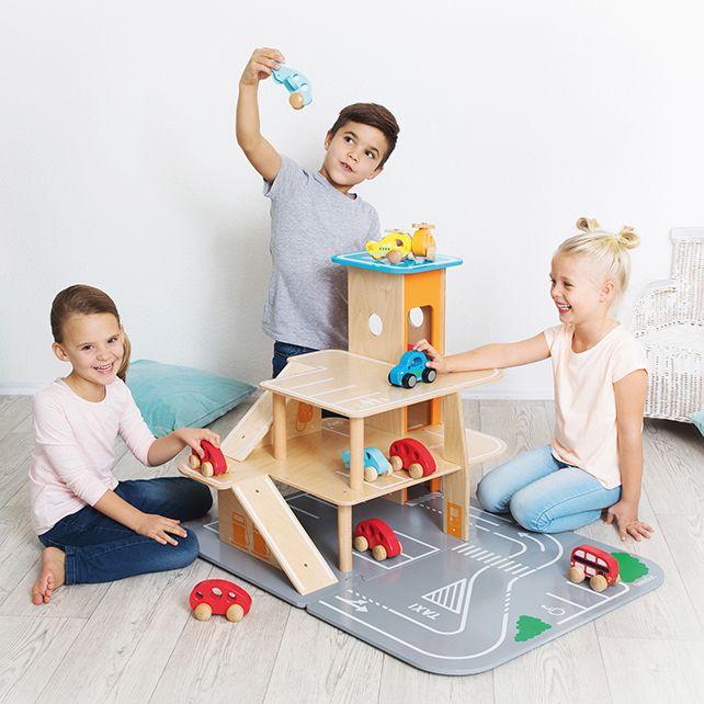 Beleduc XXL City-Parkhouse Spielzeug-Parkhaus mehrfarbig 117,83