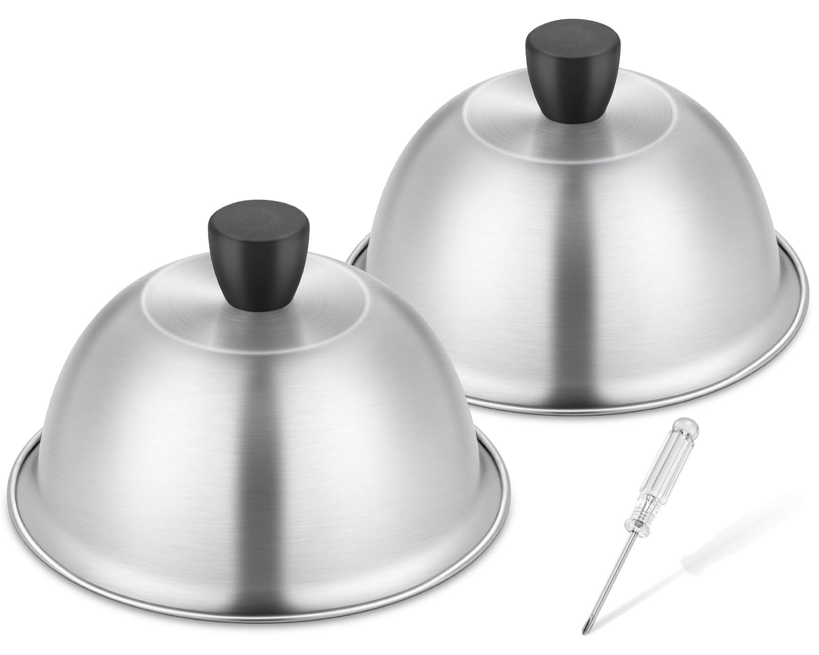 OEM Burgerglocke – Edelstahl – Zum Grillen – 2er-Set