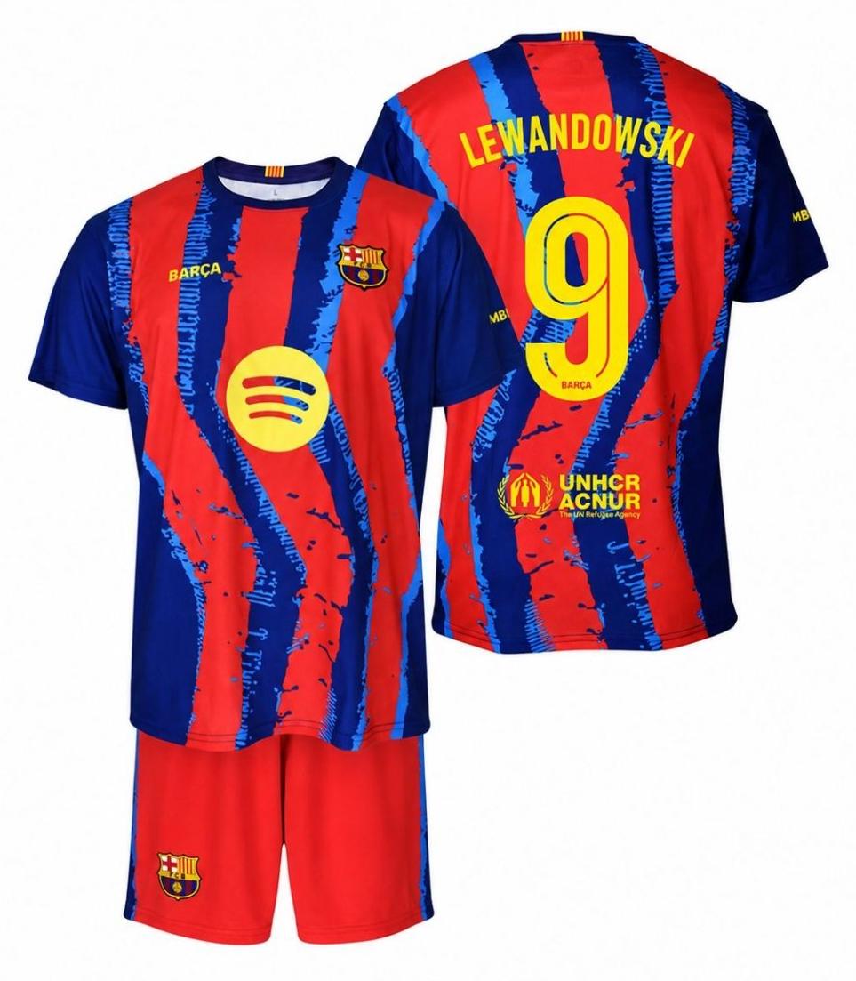 FC Barcelona Lewandowski Junior Set Trikot 164 BC59EL