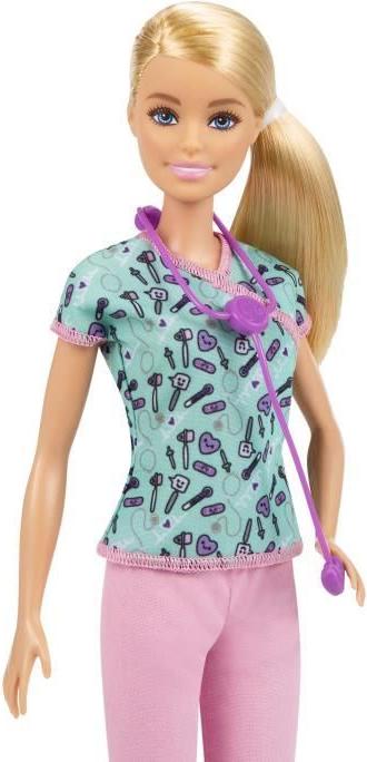 Barbie Puppe, Krankenschwester, mit thematischem Zubehör, ab 3 Jahren MATGTW39